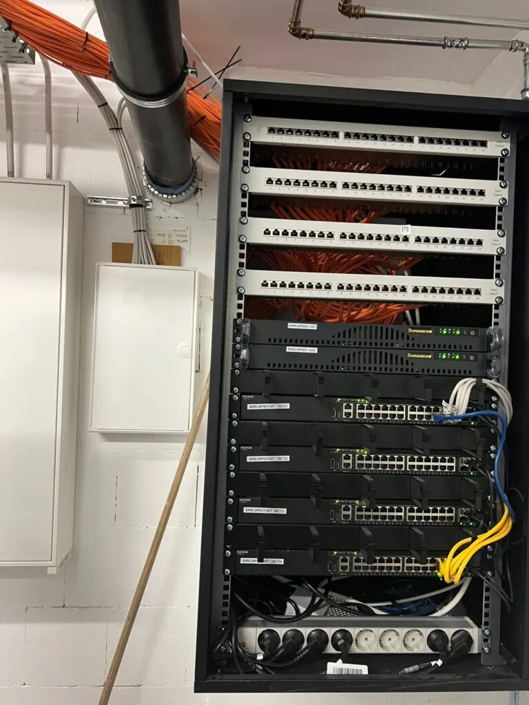 Netzwerk-Infrastruktur mit Patchpanels