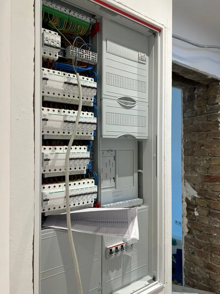 Saubere Elektroverteilung im Privathaushalt