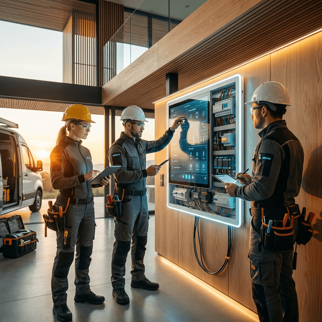 Green SmartUP Team bei der Elektroplanung in Potsdam