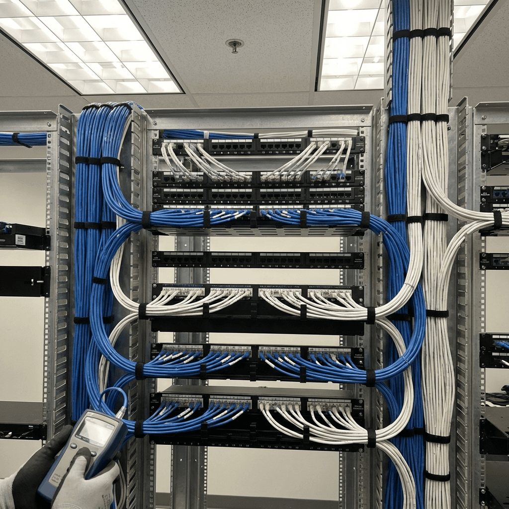 IT Netzwerktechnik Kupfer und Glasfaser Installation Berlin